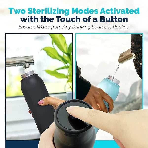 UVBrite Smart Bottle - Self-Cleaning UV Water Bottle