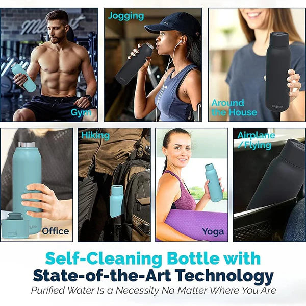 UVBrite Smart Bottle - Self-Cleaning UV Water Bottle
